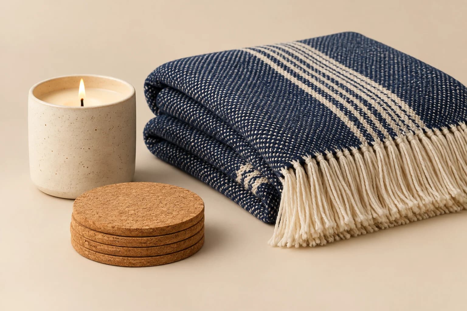 Illustrative home and living merchandise arrangement